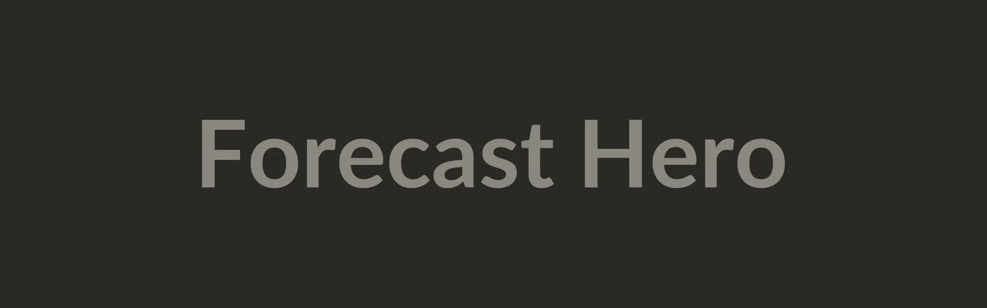Forecast