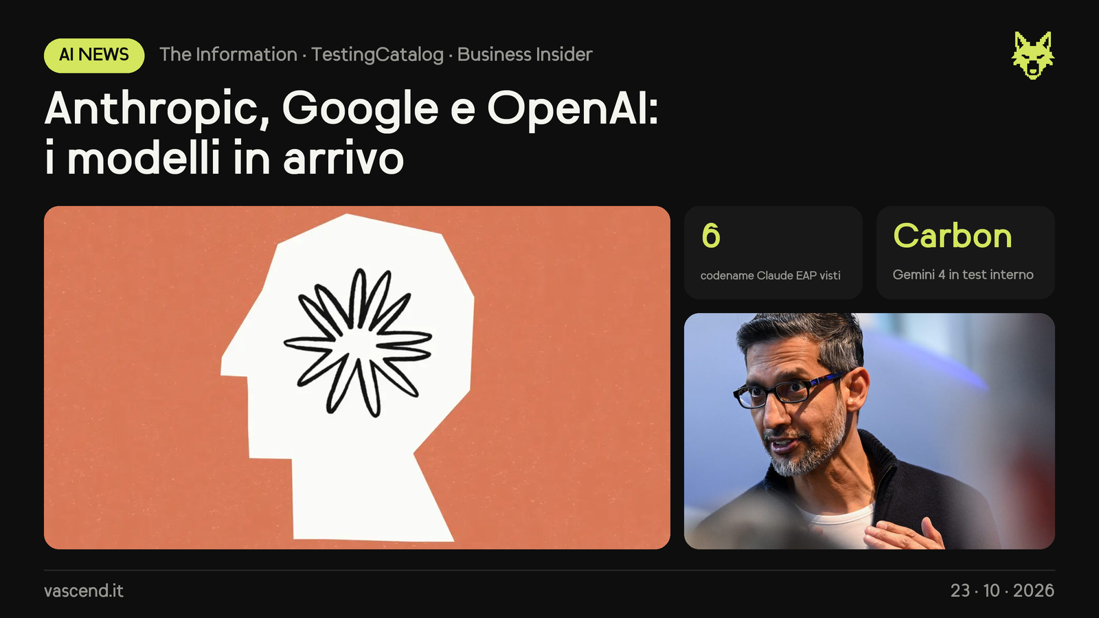 Modelli in arrivo: Anthropic, Google e OpenAI